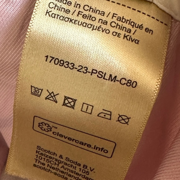 Scotch & Soda Amsterdam Lowry Stripe Slim Fit Pants In Blue Pink White Size 28 - Picture 8 of 10